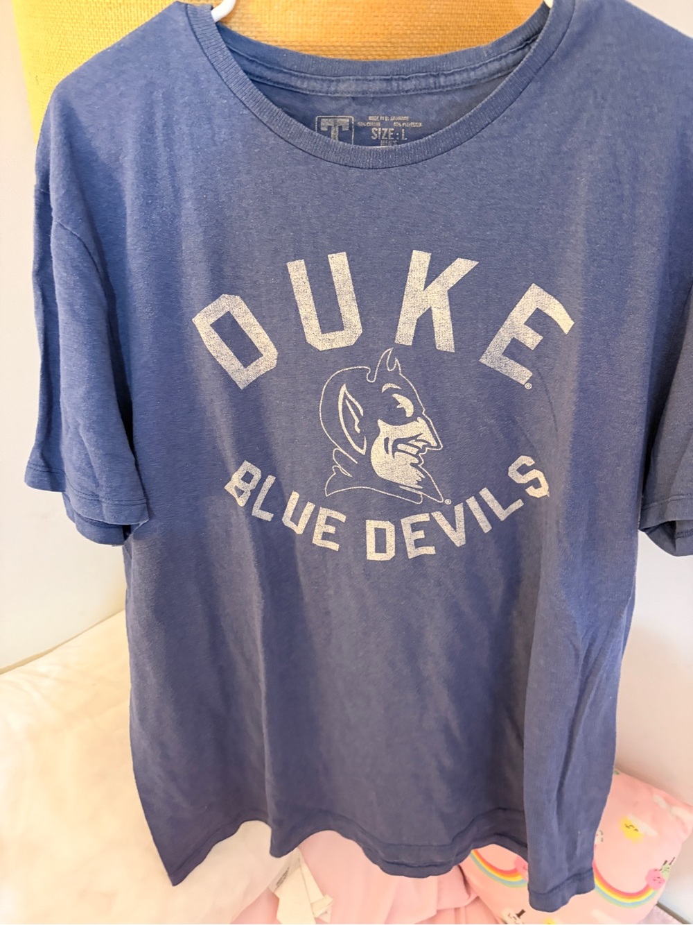 Duke Blue Devils Short Sleeve Crewneck Tee in Blue